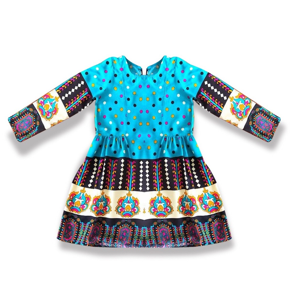 Rafaella dress in teal print